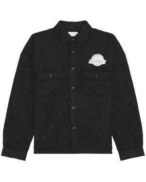 Honor The Gift Floral Cover Shirt - Black