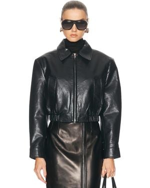 Agolde Nahla Cropped Jacket - Black