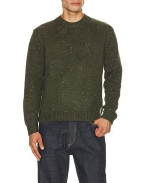 Percival Rhodes Boxy Knitted Crew - Green