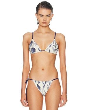 SIR. Phillipa String Triangle Bikini Top - Multicolor