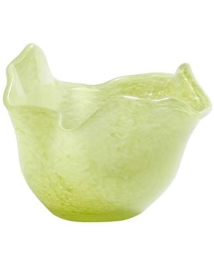 The Favorites Wavy Bowl Glass Tealight Holder Set Of 6 - Yellow
