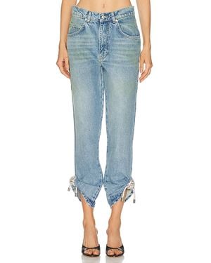 Area Crystal Knot Wide Leg - Blue