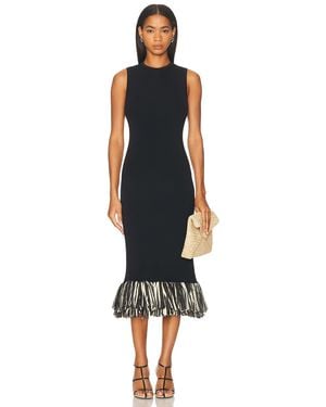 Simon Miller Boa Knit Raffia Dress - Black