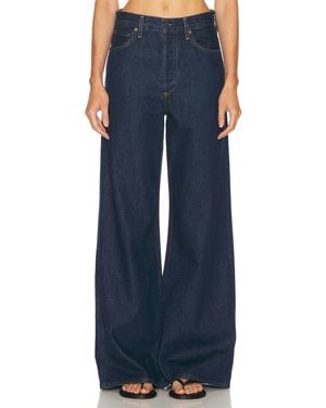 Agolde Dame High Rise Wide Leg Jeans - Blue