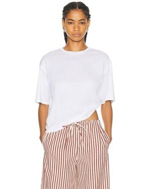 SPRWMN Oversized Cropped Boxy Tee - White