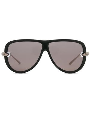 Bottega Veneta Icons Knot Pilot Sunglasses - Gray