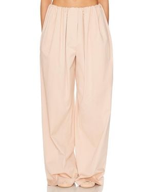 Helsa Cotton Twill Puff Pant - Natural