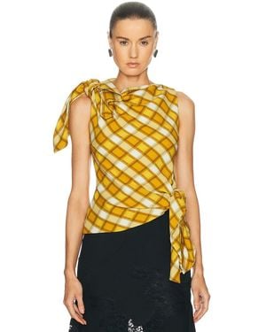 Monse Knotted Top - Yellow