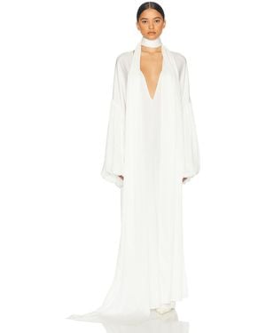 Helsa Serafina Silk Dress - White