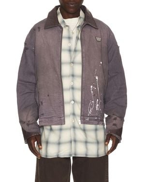 MISBHV 1997 Paint Splatter Canvas Work Jacket - Multicolor