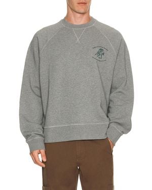 Palmes Lake Raglan Crewneck Sweatshirt - Gray