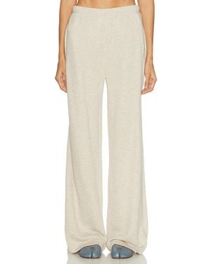 ÉTERNE Oversized Wide Leg Sweatpant - Natural
