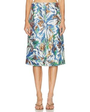 Rabanne Sequin Midi Skirt - Blue