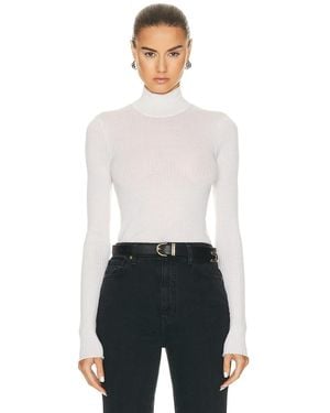 SPRWMN Mock Neck Top - White