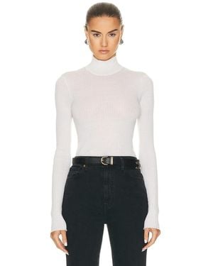 SPRWMN Mock Neck Top - White