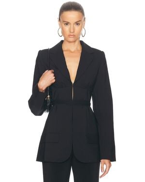 Christopher Esber Balconette Tie Front Blazer - Blue