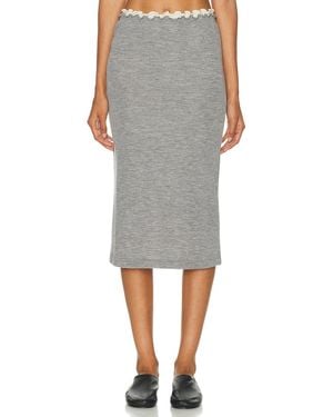 Jil Sander Double Layer Skirt - Gray