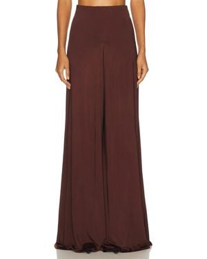 David Koma Wide Leg Flowy Trouser - Red