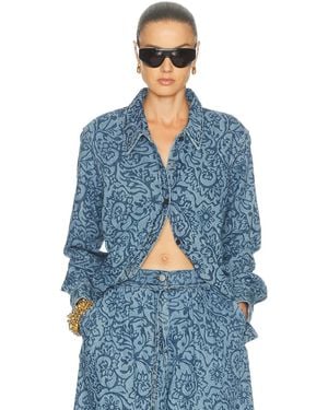 Dries Van Noten Cheers Shirt - Blue