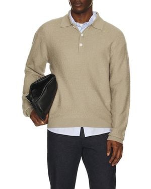 FRAME Polo Sweater - Natural