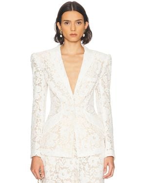 Sans Faff Kensington Lace Blazer - White