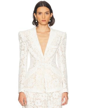 Sans Faff Kensington Lace Blazer - White