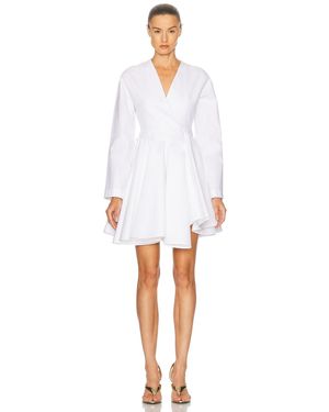 Alaïa Asym Belt Dress - White