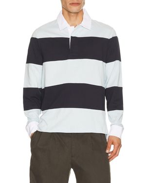 Rag & Bone Classic Stripe Rugby Shirt - Gray