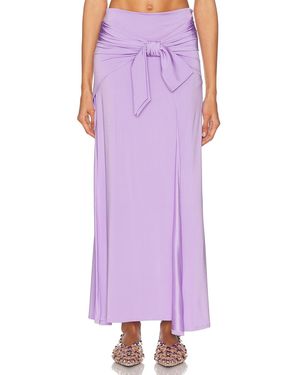 Rabanne Tie Maxi Skirt - Purple