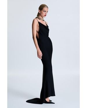 REVOLVE LOS ANGELES Celestine Silk Gown - Black
