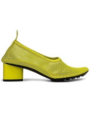 Bottega Veneta Stretch Web Flex Sock Pumps - Yellow