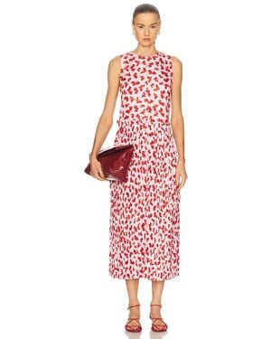 Jil Sander Printed Dress - Red