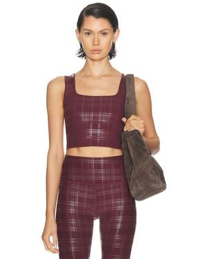 Beyond Yoga Beyond The Studio High Cropped Tank Top - Red