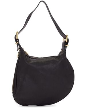 Fendi Selleria Oyster Shoulder Bag - Black