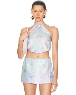 LoveShackFancy Hollison Top - White