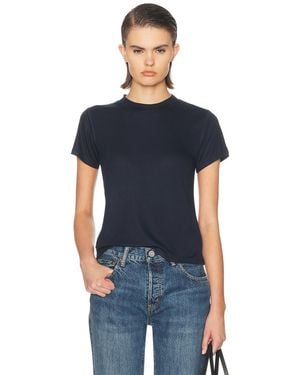 The Park Willa High Neck 90's Tee - Blue