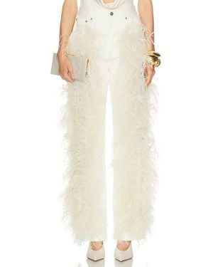 LAPOINTE Stretch Cotton Twill Feather Pant - White