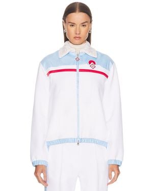 CASABLANCA Zip Up Jacket - White