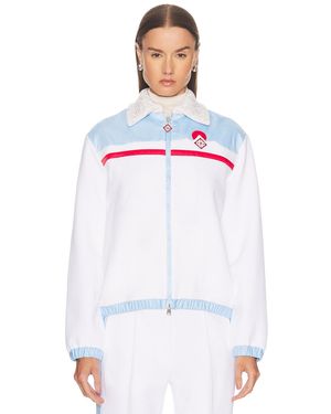 CASABLANCA Zip Up Jacket - White