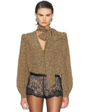 Valentino Crepe De Chine Shirt - Brown