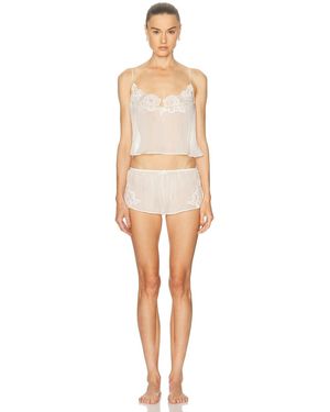Skims Romance Lace Cami And Short Set - White