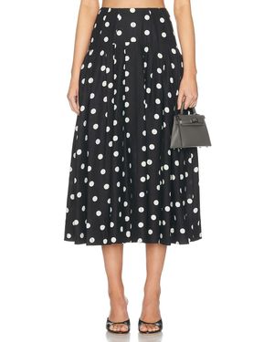 Nicholas Yasmin Drop Waist Midi Skirt - Black