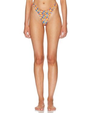 Heavy Manners High Cut Cheeky Bikini Bottom - Multicolor