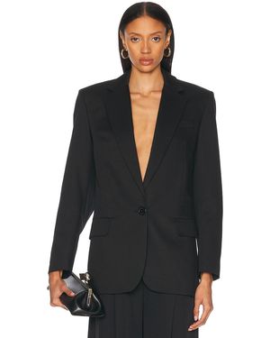 Alexandre Vauthier Satin Tailoring Blazer - Black