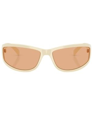 Miu Miu Wrap Sunglasses - White