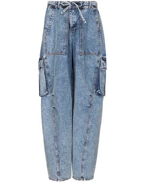 Alaïa Alaïa Alaϊa Cargo Wide Leg - Blue