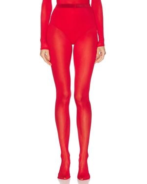 Wardrobe NYC Sheer Tights - Red