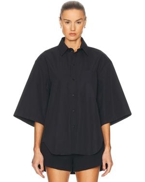 Wardrobe NYC Short Sleeve Shirt - Black