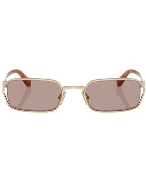 Miu Miu Rectangular Sunglasses - Pink
