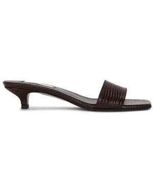 TOTEME Slim Lizard Embossed Bandeau Mule - White